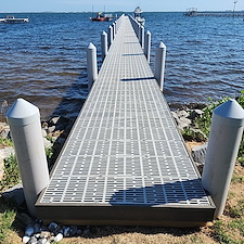 Eco-Piling-Thru-Flow-Dock-Installation-in-Gulf-Breeze-FL-Top-Quality-Marine-Construction-Our-installations-are-featured-by-ThruFlow 2