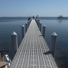 Eco-Piling-Thru-Flow-Dock-Installation-in-Gulf-Breeze-FL-Top-Quality-Marine-Construction-Our-installations-are-featured-by-ThruFlow 3